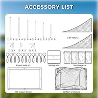 10x8 Ft Golf Simulator Enclosure Kit – Frame & Impact Screen – Movexa ...
