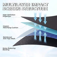 10x8 Ft Golf Simulator Enclosure Kit – Frame & Impact Screen – Movexa ...