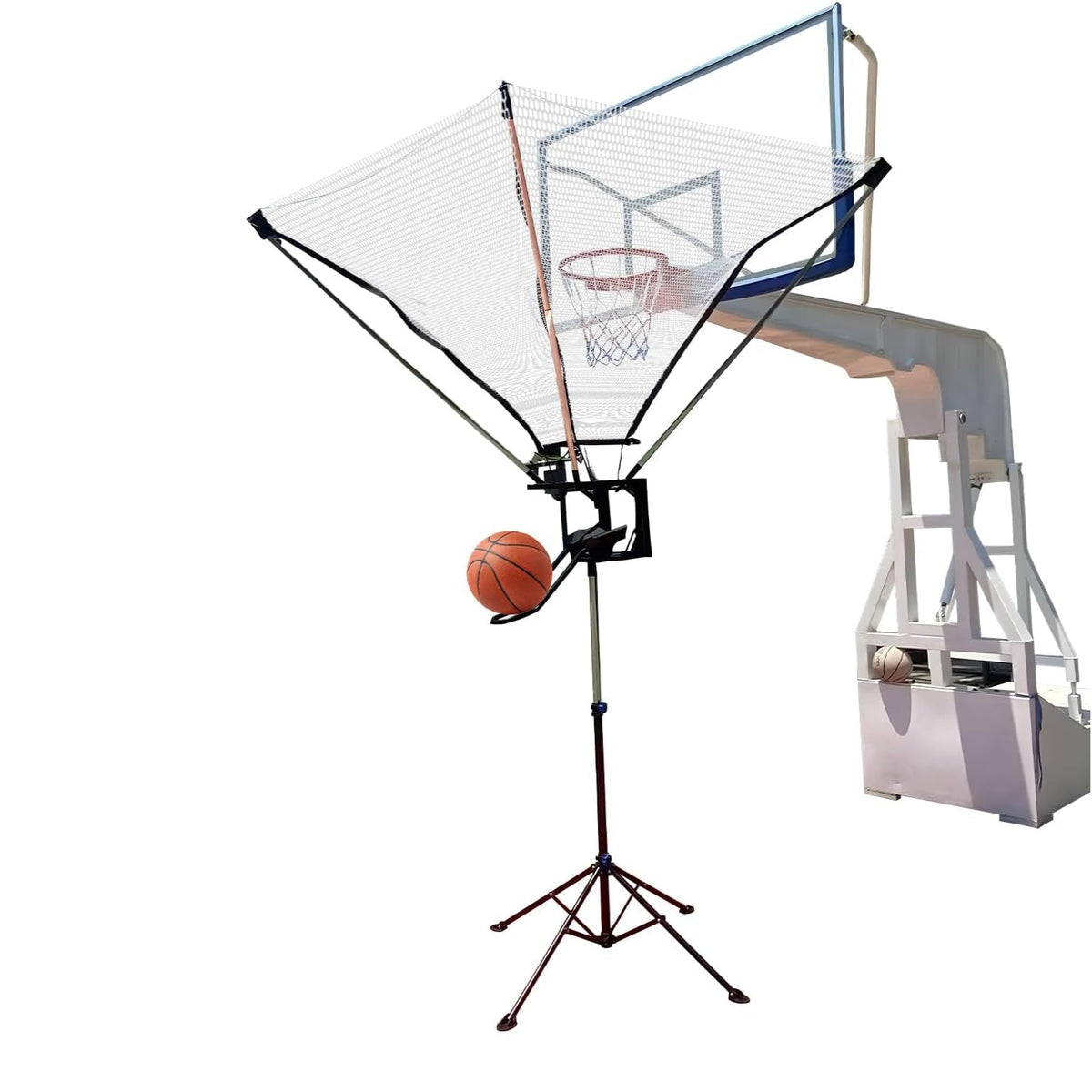 Basketball Rebounder Machine, Adjustable Basketball Shot Trainer
