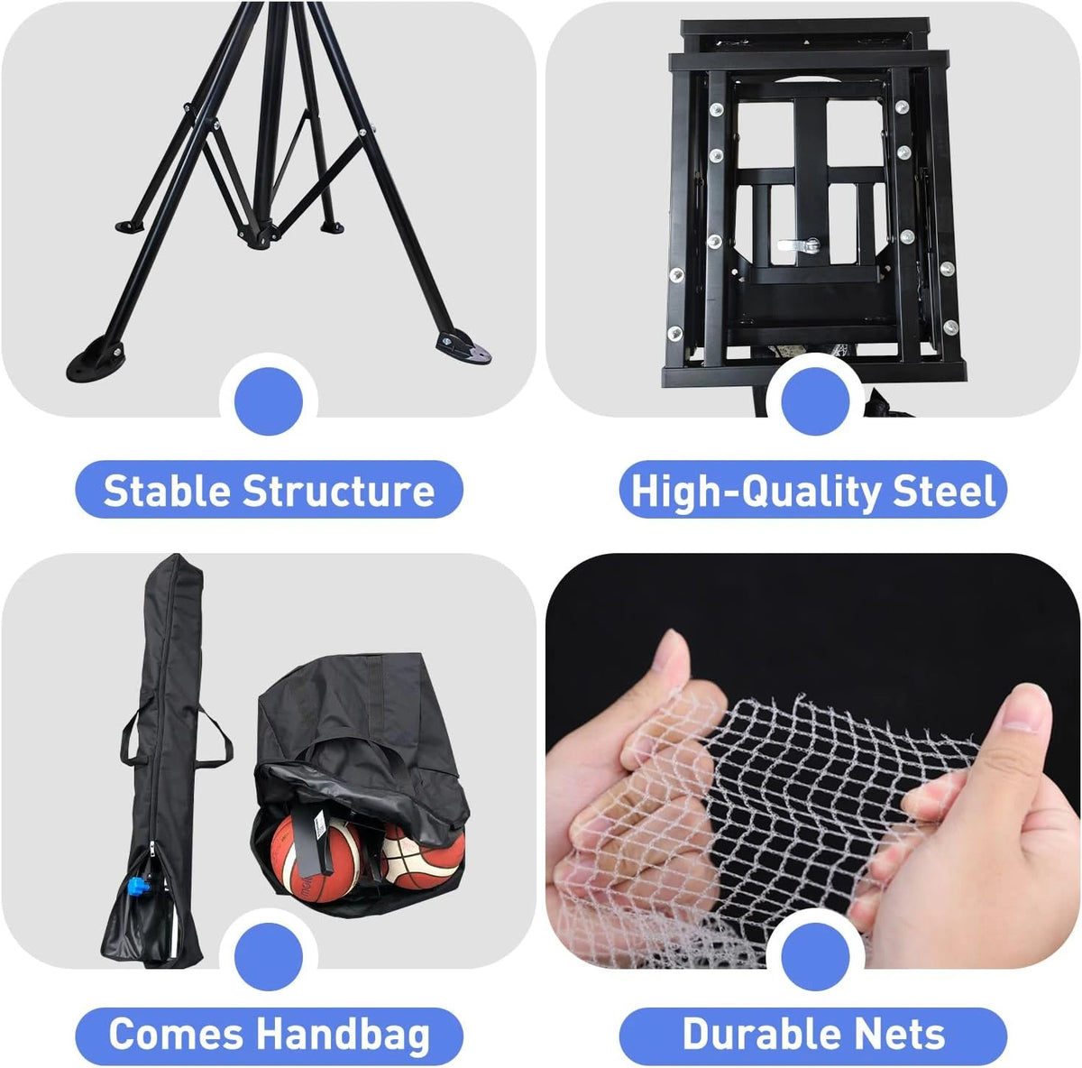 Basketball Rebounder Machine, Adjustable Basketball Shot Trainer — product view 5