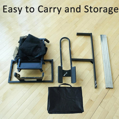 Basketball Shot Trainer with 180° Rotating Return Chute, Basketball Rebounder Net Return System, Suspended Shooting Machine for Training — product view 5