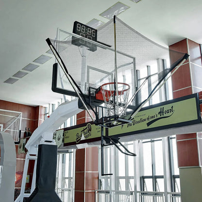 Basketball Shot Trainer with 180° Rotating Return Chute, Basketball Rebounder Net Return System, Suspended Shooting Machine for Training — product view 6