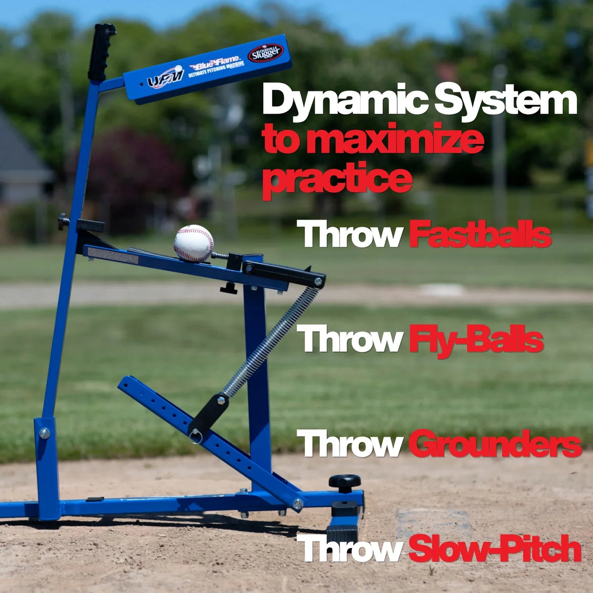 Pitching Machine – Manual Baseball & Softball Trainer, Throws up to 60 MPH, Youth & Adult Practice Tool — product view 12