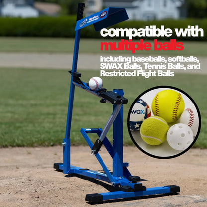 Pitching Machine – Manual Baseball & Softball Trainer, Throws up to 60 MPH, Youth & Adult Practice Tool — product view 14