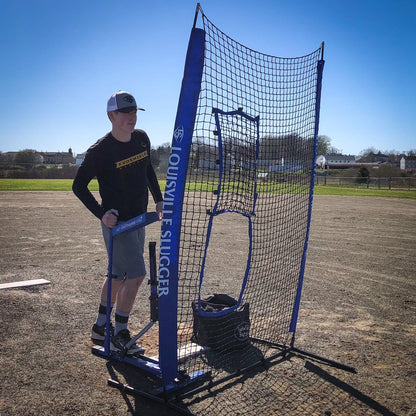 Pitching Machine – Manual Baseball & Softball Trainer, Throws up to 60 MPH, Youth & Adult Practice Tool — product view 4