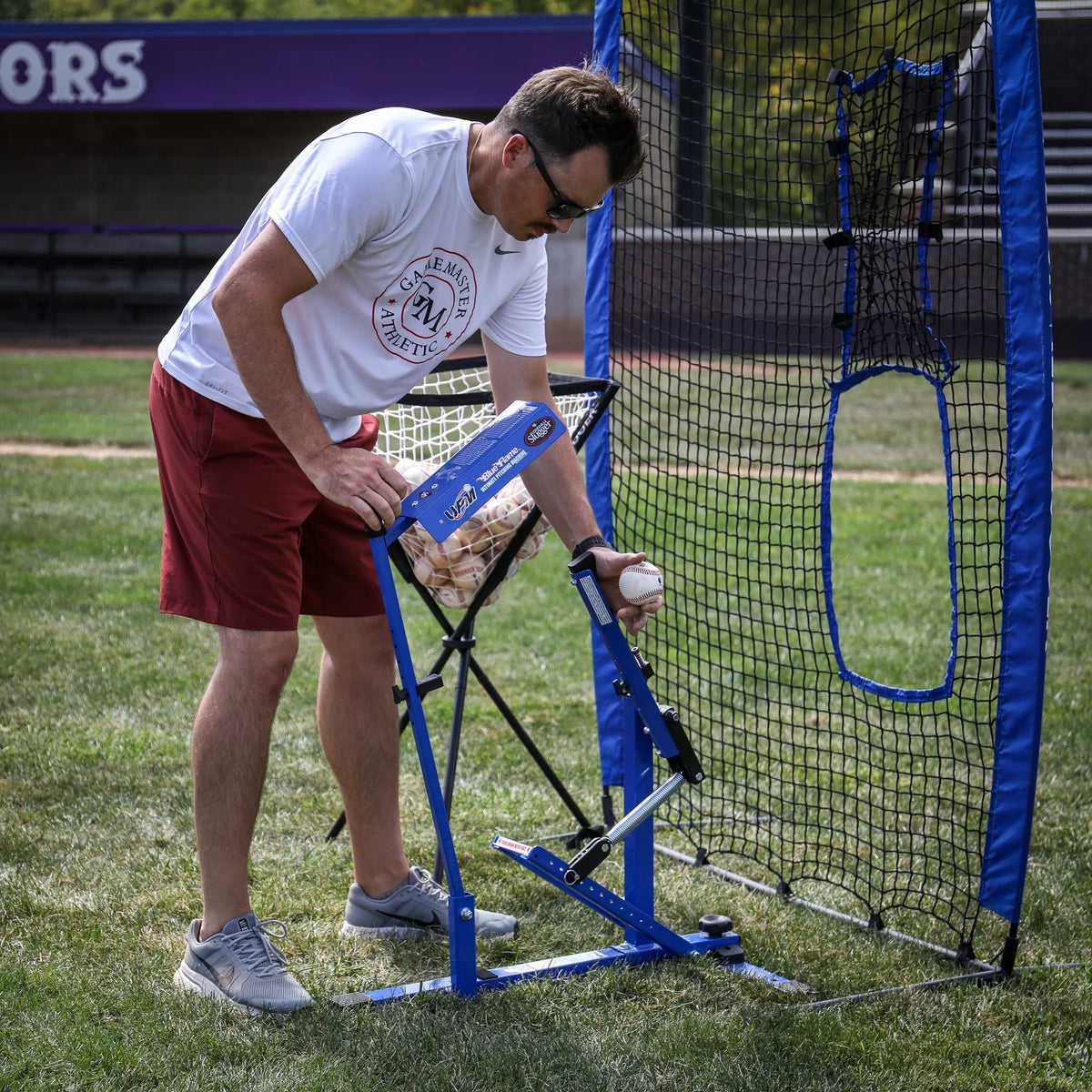 Pitching Machine – Manual Baseball & Softball Trainer, Throws up to 60 MPH, Youth & Adult Practice Tool — product view 8