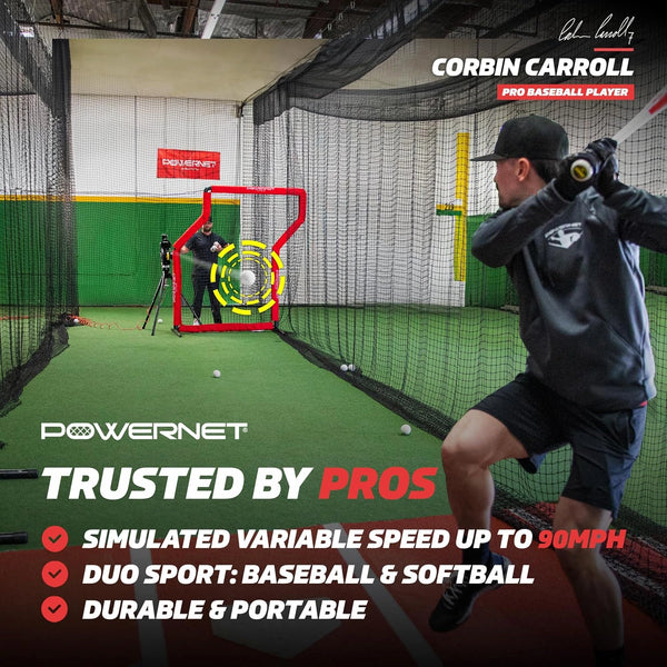 Baseball & Softball Pitching Machine with Practice Balls Bundle